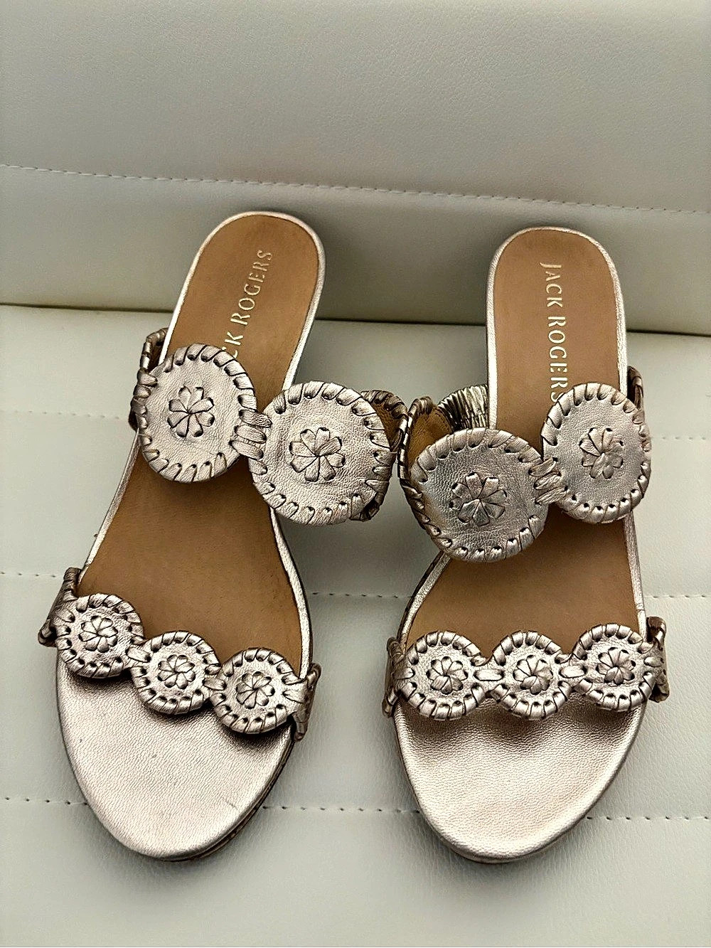 Jack Rogers Laurin Mid Wedge Sandals in Pink